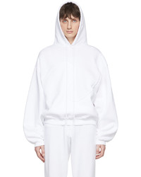 ERL White Cotton Hoodie