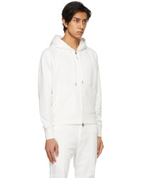 Tom Ford White Full Zip Sweatshirt