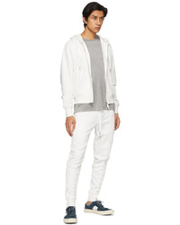 Tom Ford White Full Zip Sweatshirt