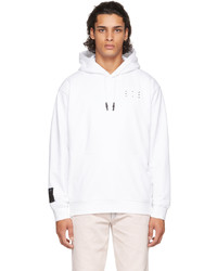 McQ White Jack Logo Relaxed Hoodie