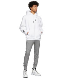 McQ White Relaxed Hoodie