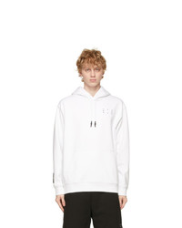 McQ White Relaxed Hoodie