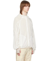 Post Archive Faction PAF White Sheer Hoodie