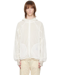 Post Archive Faction PAF White Sheer Hoodie