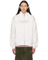 Dime White Speedy Zip Hoodie