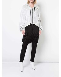 Unravel Project Zip Cropped Hoodie