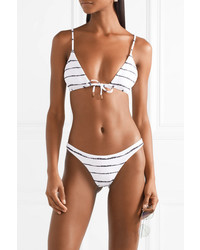 Vix Lee Striped Triangle Bikini Top