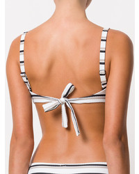 Asceno Striped Bikini Top