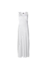 White Horizontal Striped Cami Dress