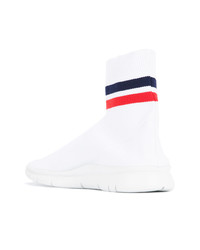 Joshua Sanders Striped Trim Sock Sneakers