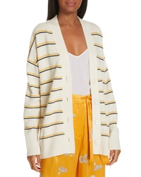 Equipment Elder Stripe Wool Cashmere Cardigan