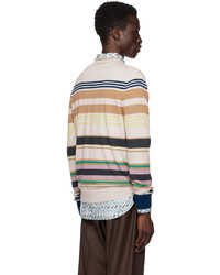 Paul Smith Beige Striped Sweater