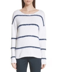 St. John Collection Dropped Stripe Knit Sweater