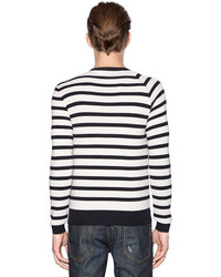 DSQUARED2 Striped Ribbed Wool Sweater