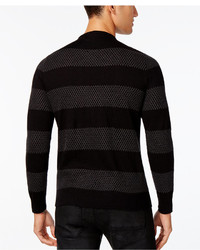 INC International Concepts Snakeskin Pattern Striped Sweater Only At Macys