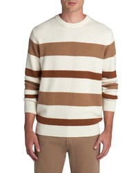 Bugatchi Stripe Crewneck Sweater