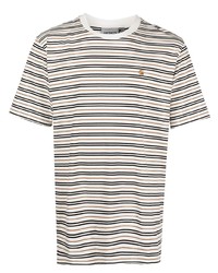 Carhartt WIP Akron Striped Cotton T Shirt