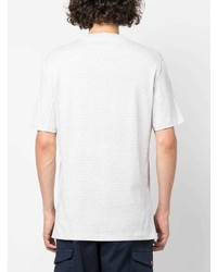 Brunello Cucinelli Cotton Linen Striped T Shirt