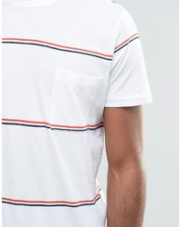 French Connection Crew Neck Striped T Shirt Wih Pocket
