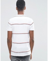 French Connection Crew Neck Striped T Shirt Wih Pocket