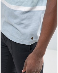 Esprit Crew Neck T Shirt With Block Stripe Detail