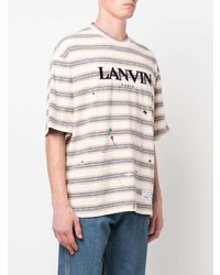Lanvin Embroidered Logo Detail T Shirt