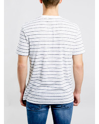 Topman Ltd Velo Grey Stripe T Shirt