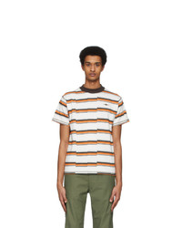 Phipps Off White Striped Faultline T Shirt
