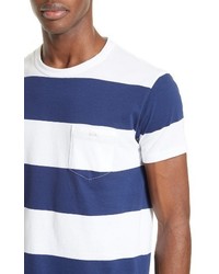 Todd Snyder Oversize Stripe Pocket T Shirt