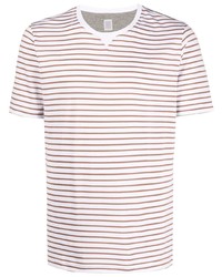 Eleventy Short Sleeve Striped Print T Shirt