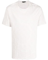 Vince Stripe Pattern Print T Shirt
