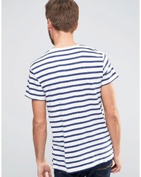 Esprit Stripe T Shirt With Tropical Pocket