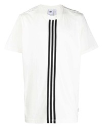 adidas Striped Crew Neck T Shirt
