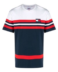 Tommy Jeans Striped Logo Patch T Shirt