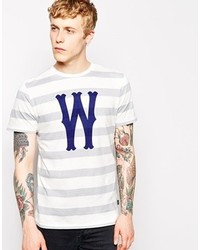 Wesc T Shirt With Dubby Stripe White