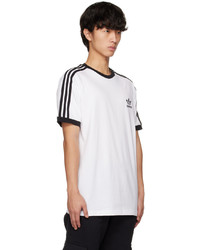 adidas Originals White Adicolor Classics 3 Stripes T Shirt