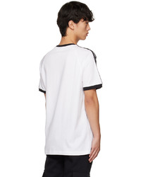 adidas Originals White Adicolor Classics 3 Stripes T Shirt