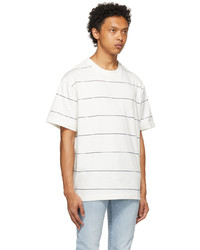 Levi's Made & Crafted White Navy Stripe Loose T Shirt