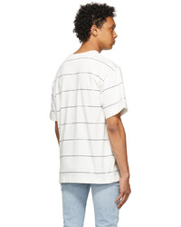 Levi's Made & Crafted White Navy Stripe Loose T Shirt
