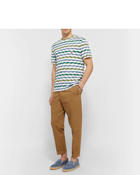 Missoni Zigzag Striped Cotton T Shirt