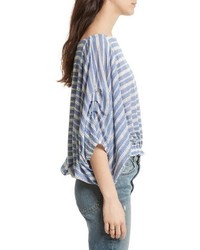 Free People Azelea Crochet Stripe Top