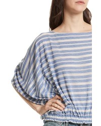 Free People Azelea Crochet Stripe Top