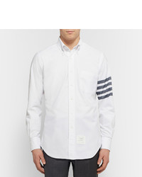 Thom Browne Slim Fit Striped Cotton Oxford Shirt