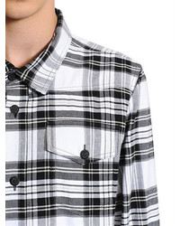 Off-White Spray Stripes Cotton Flannel Shirt
