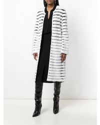 Liska Striped Fur Coat
