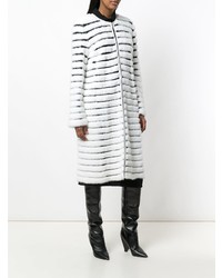 Liska Striped Fur Coat