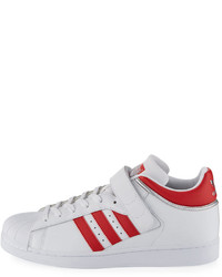 adidas Pro Shell Low Top Sneaker Whitered