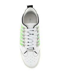 DSQUARED2 Striped Criss Cross Laced Sneakers