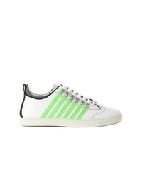 DSQUARED2 Striped Criss Cross Laced Sneakers