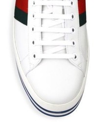 Gucci New Ace Leather Platform Sneakers